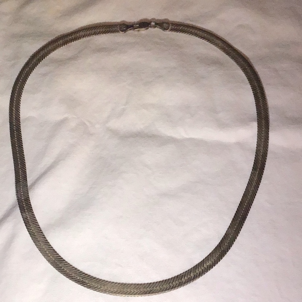 18” Milor sterling silver flat lecklace